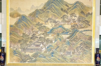 大廳釘子畫